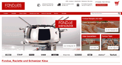 Desktop Screenshot of fondues.de