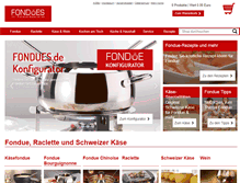 Tablet Screenshot of fondues.de